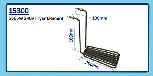 5666W 240V FRYER ELEMENT 15300