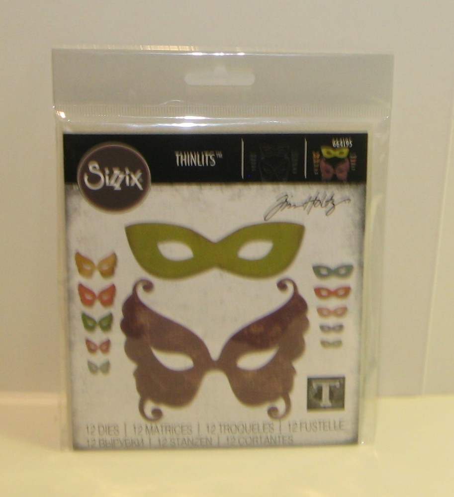 TIM HOLTZ SIZZIX 664195 THINLITS MASQUERADE DIE SET