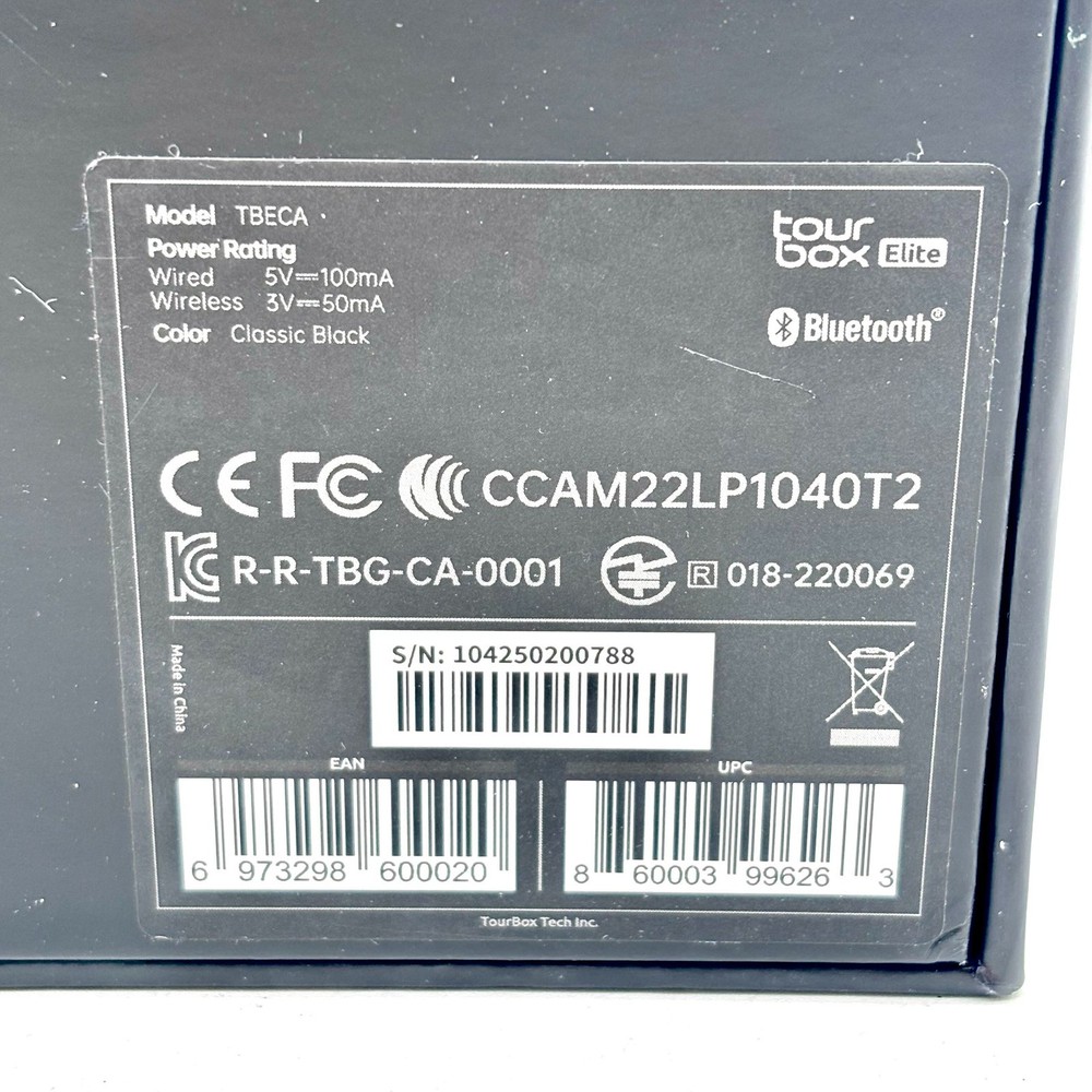 TourBox Elite Battery Powered Bluetooth-enabled Wireless Editing Controller