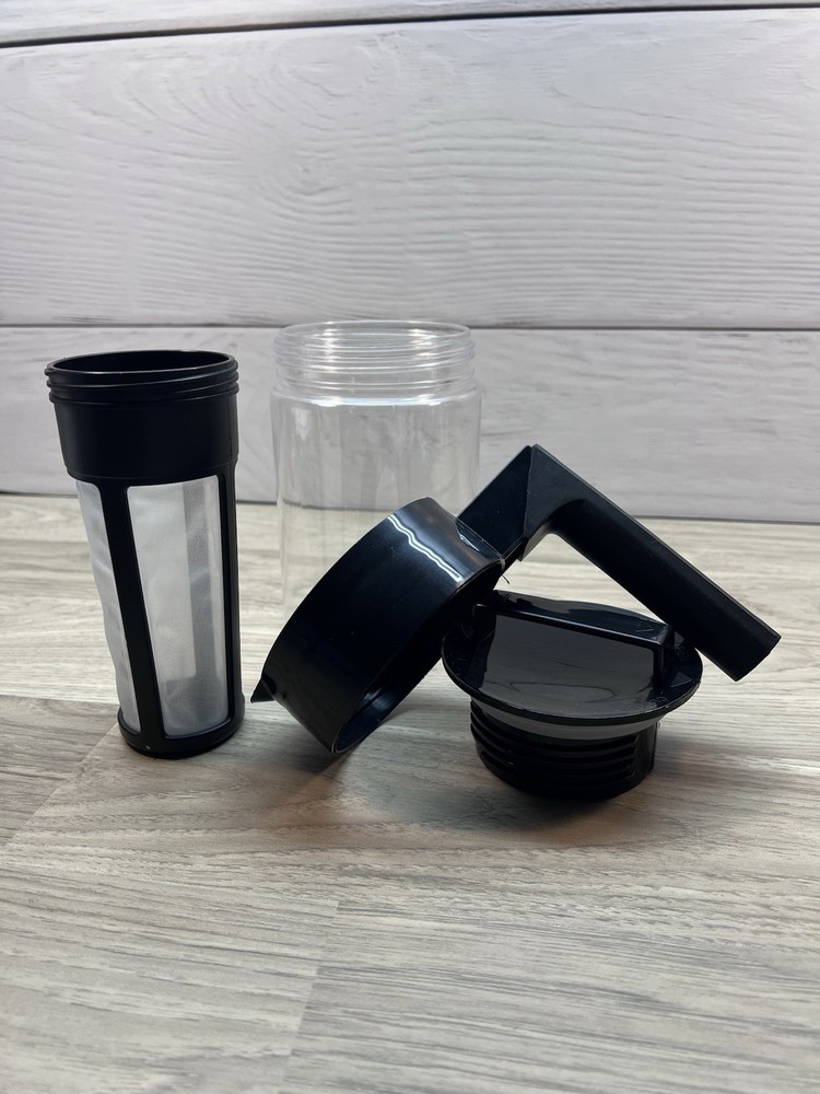 Cold Brew Coffee Ice Tea Maker 1qt Plastic Pitcher Mesh Filter Infuser