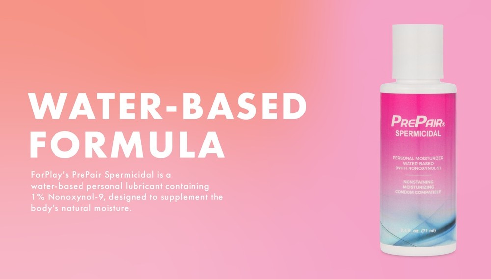 ForPlay PrePair Spermicidal - Water Based Lubricant - Made in the US