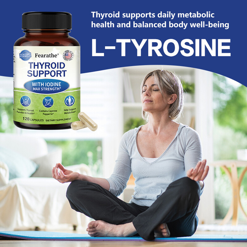 Thyroid Support with Iodine Supplement - Supports Thyroid Function - New Arrival