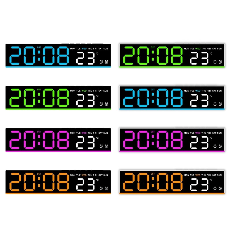 Energy Efficient Digital Clock With Alarm Wake Up Function And Temperature