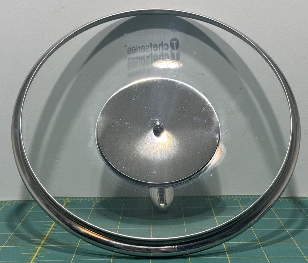 Tupperware Chef Series Stainless Glass Replacement 8” Lid, Never Used