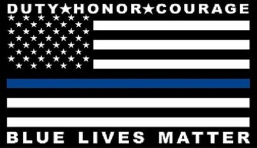 Blue Lives Matter - Fridge Magnet #2