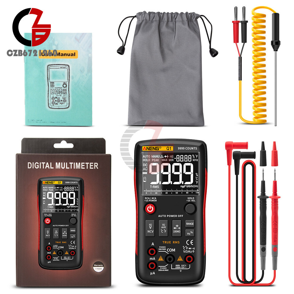 ANENG Q1 Backlight Digital Handheld Multimeter AC/DC Voltage Current NCV Tester