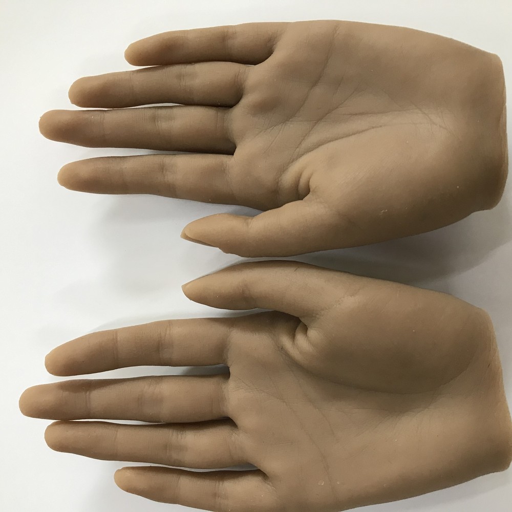 Female Silicone Hands Nail Practice Mannequin Model Display Inserted