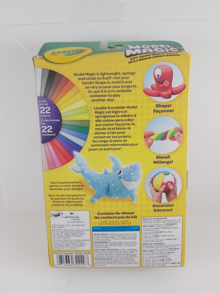 Crayola Model Magic Shimmer 5 Colors Nontoxic Soft Squishy Modeling Material