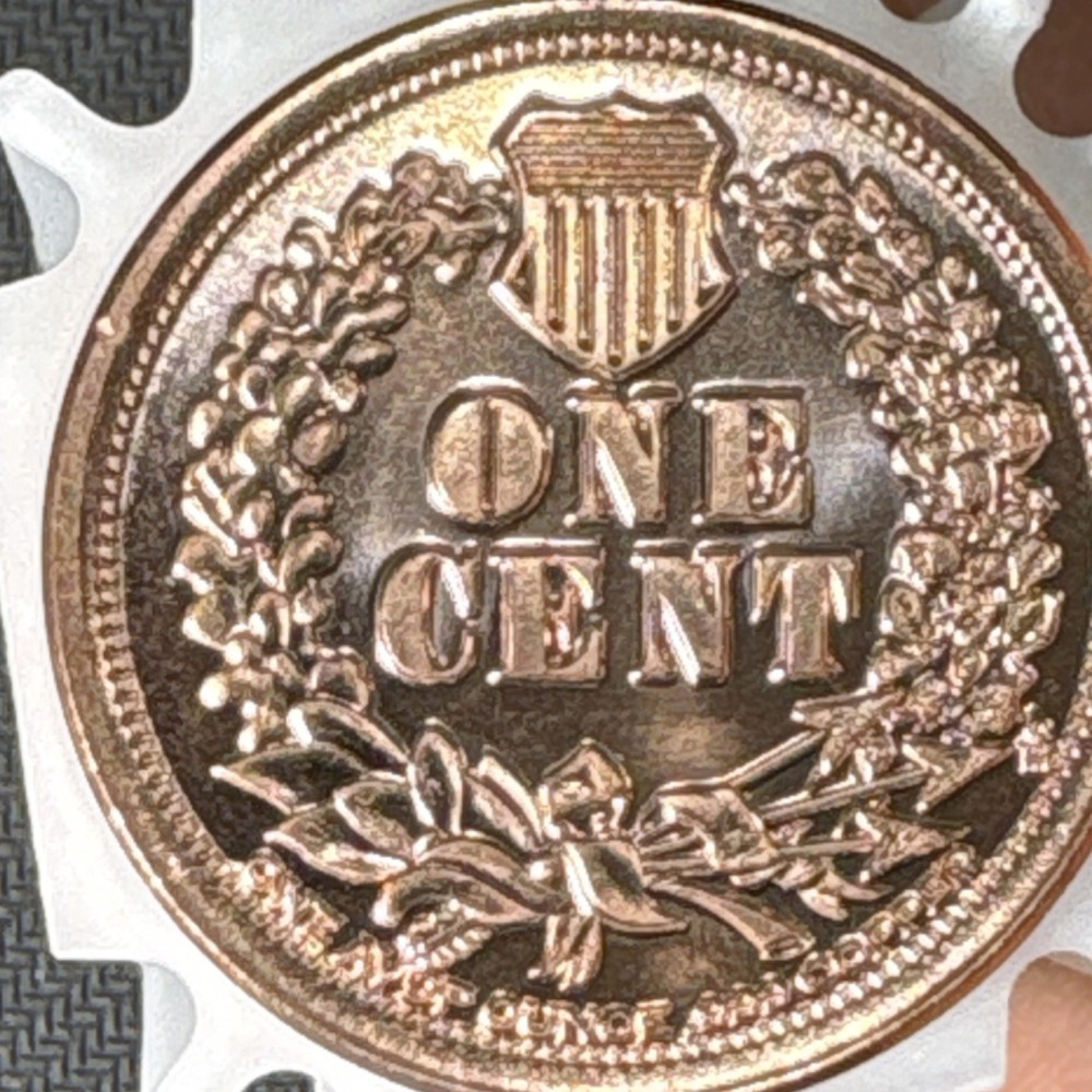 1877 Indian Head copper round