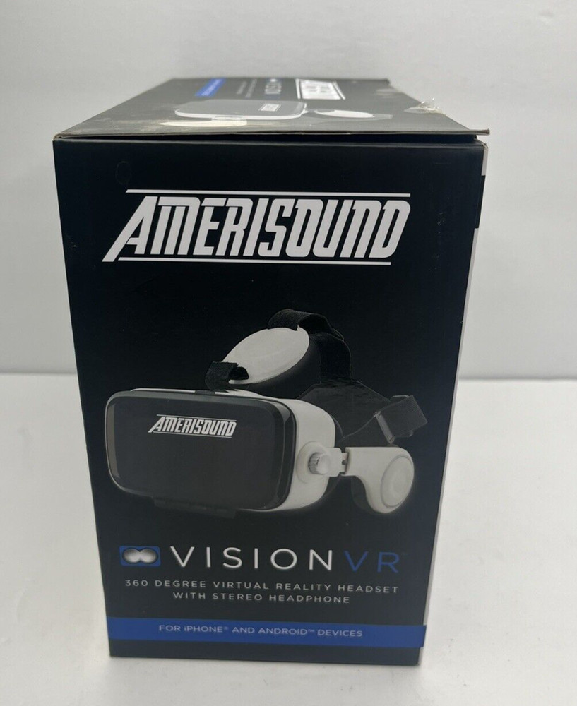 Amerisound Vision VR Virtual Reality Headset Stereo Headphone IPhone Android