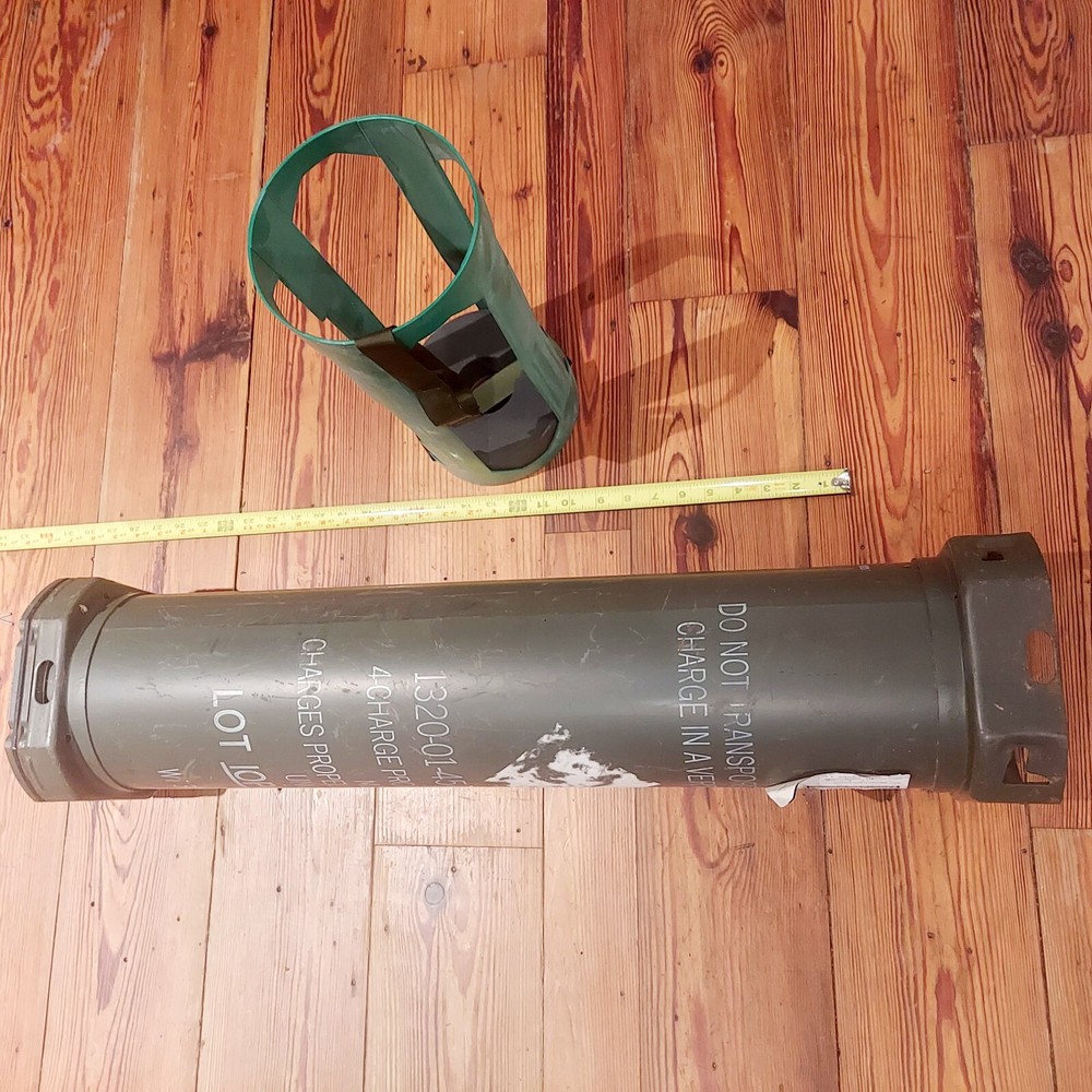 Cylindrical Ammunition Container Empty Military Surplus