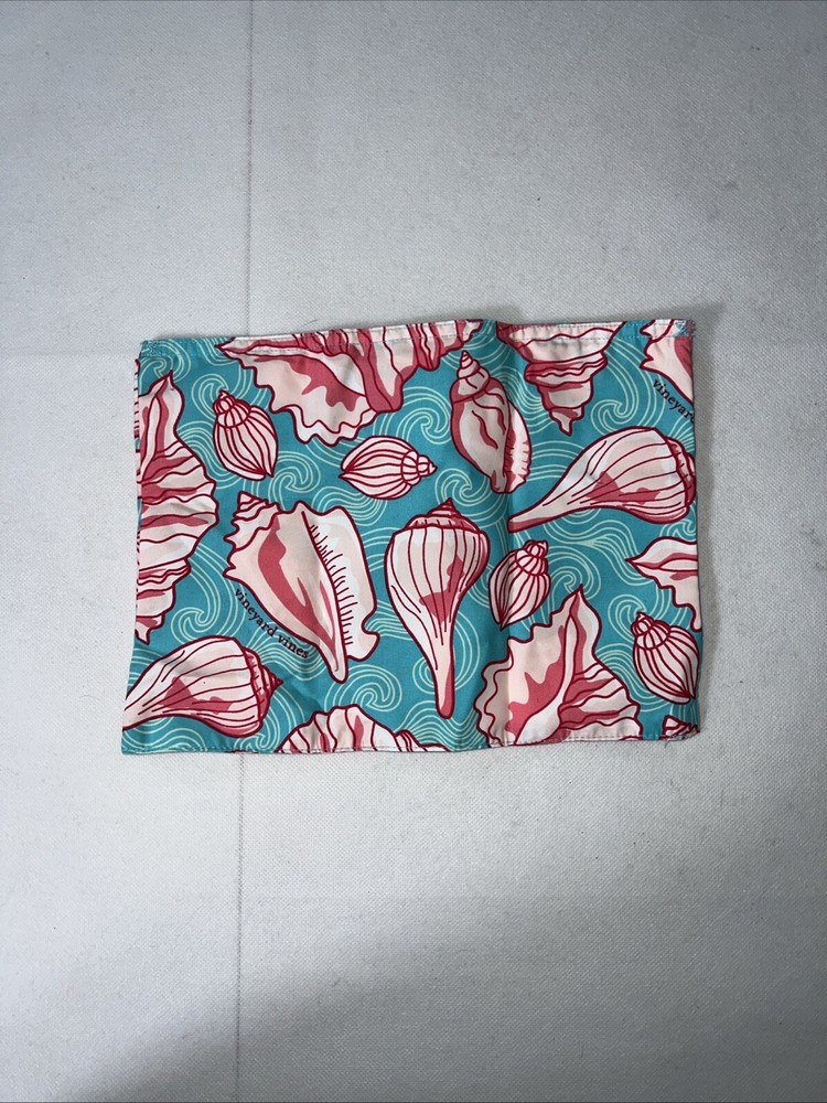 Vineyard Vines Men’s Swim Trunks Medium Blue With Conch Shells Draw Strings