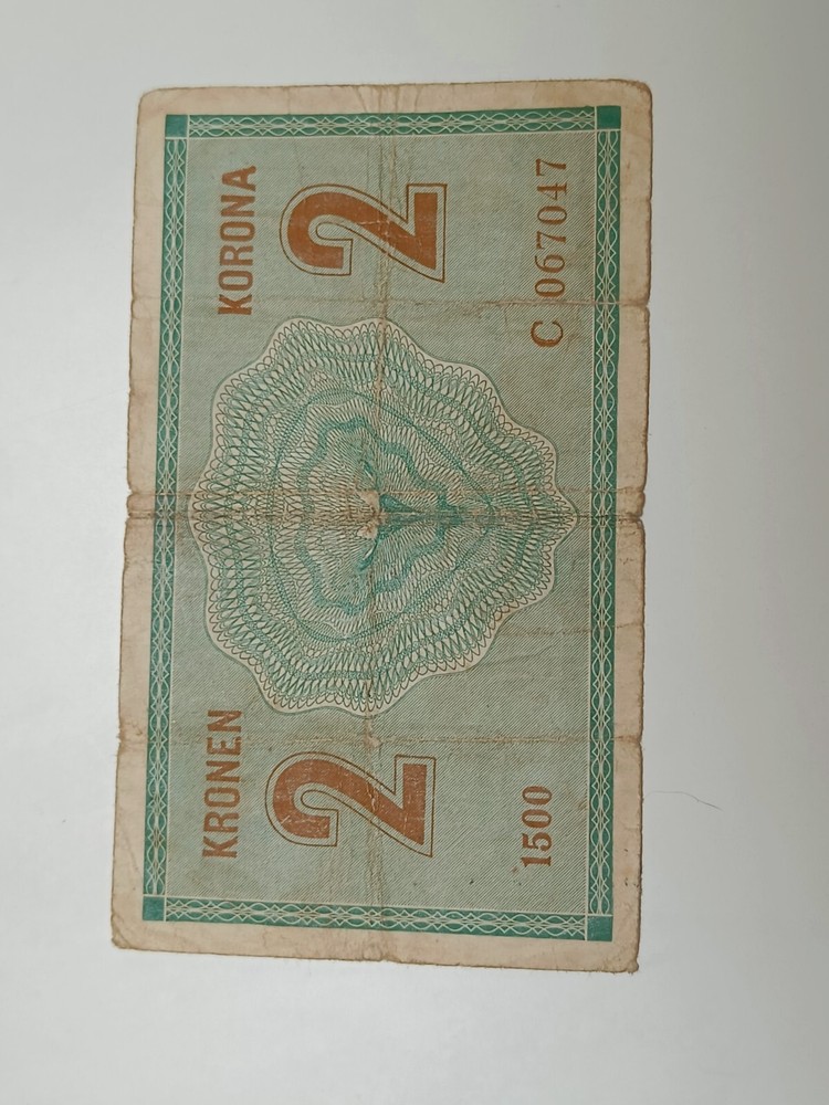 BANKNOTE TWO KORONA 1914 RARE