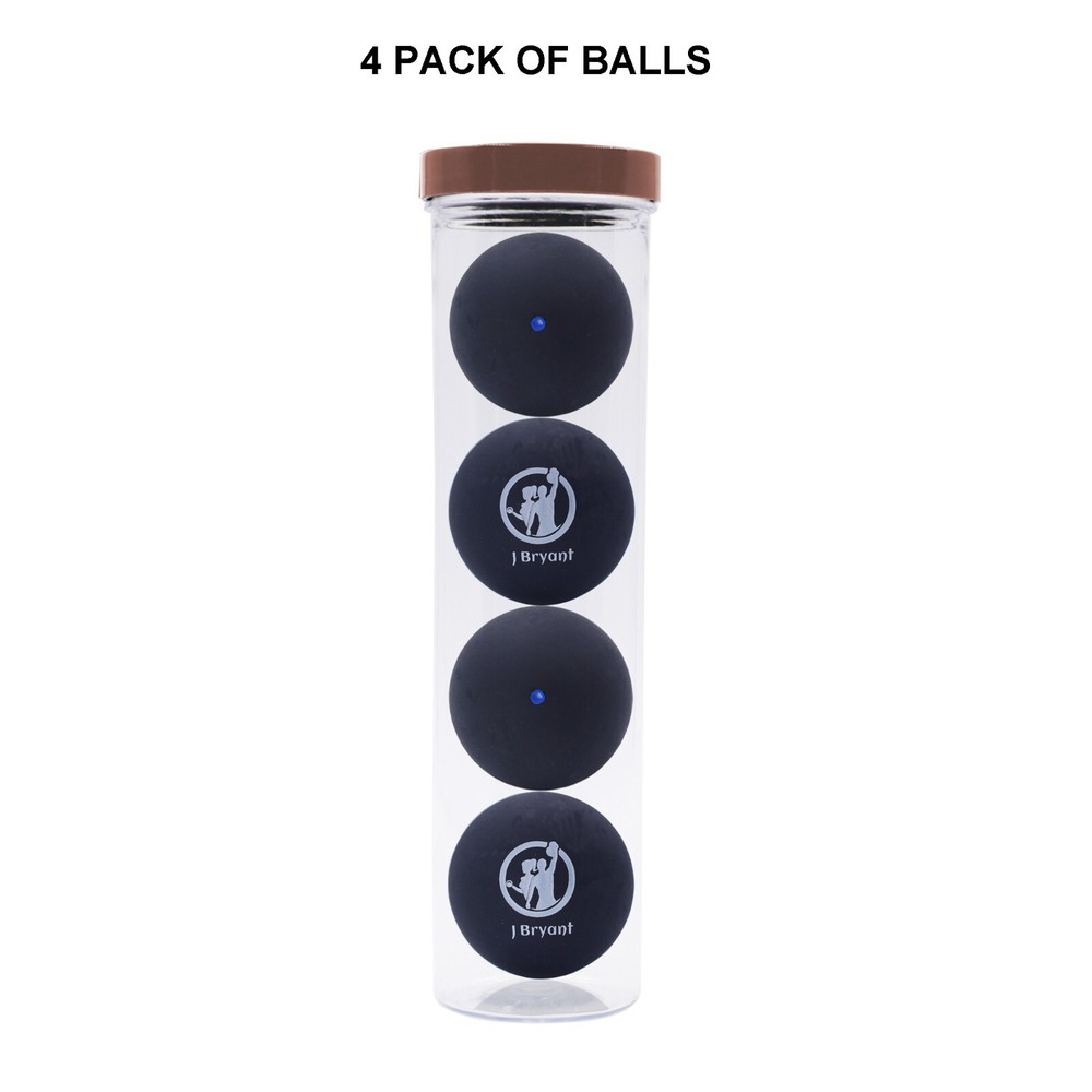 Squash Balls 4 Pack Single Blue Dot Rubber Squash Ball for Beginners Training