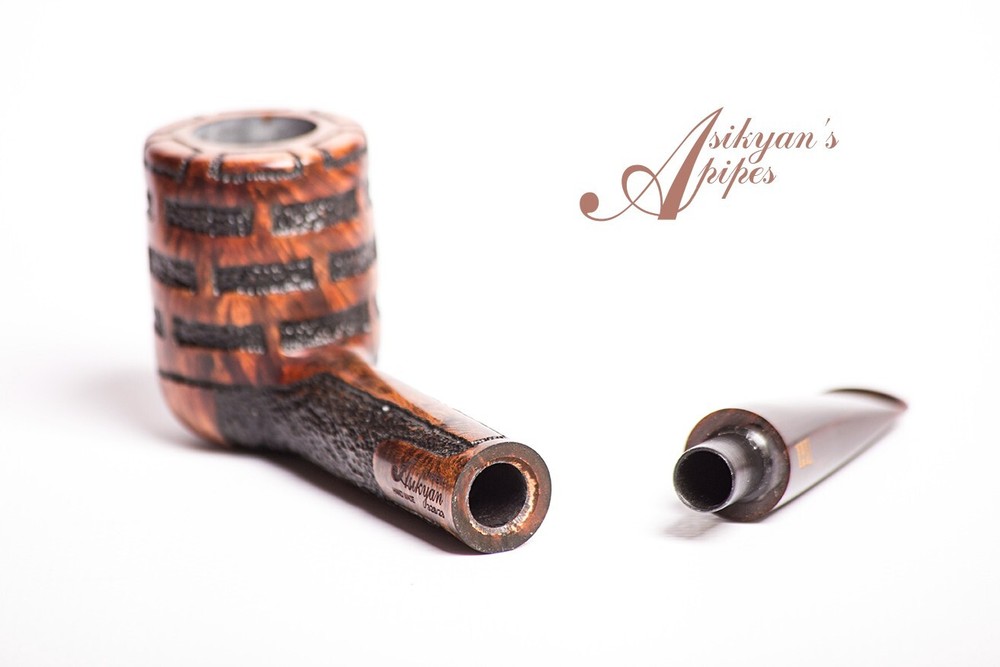 Asikyan Pipe #328/23 Billiard Art Rusticated Hand Made