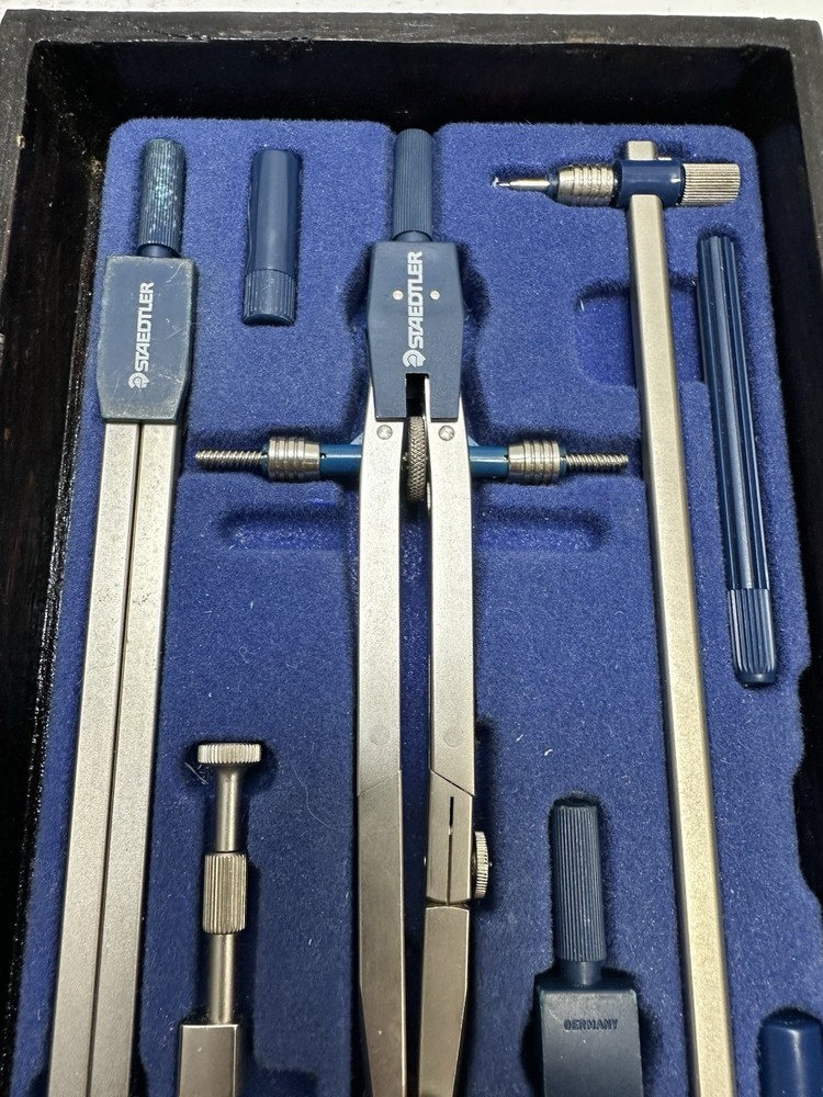 Vtg Staedtler Mars Masterbow Drafting Set Germany