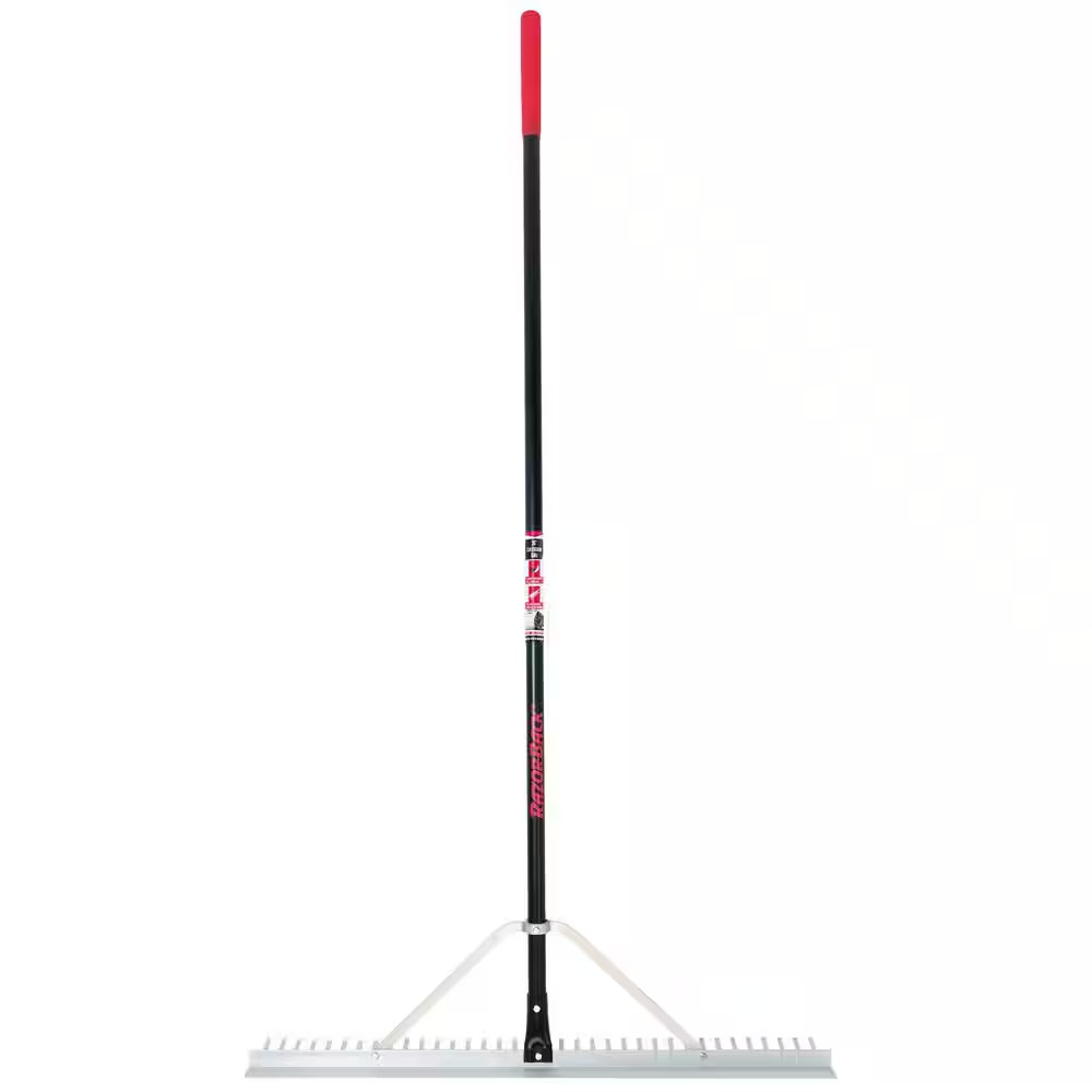 Razor Back 36 in Aluminum Landscape Rake