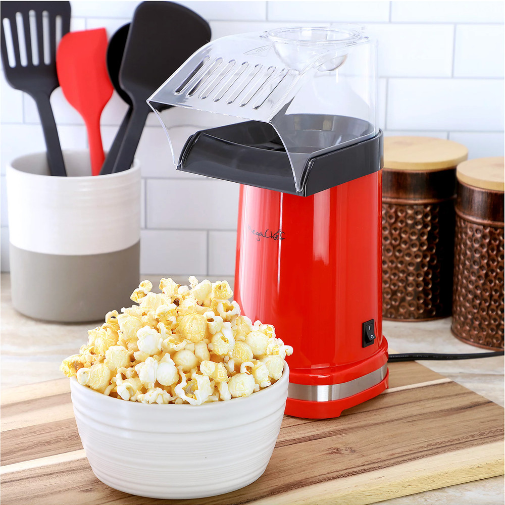 MegaChef Hot Air Popcorn Maker/Popper _Red