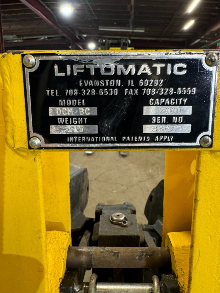 Liftomatic Fork Mounted 2 Drum Picker/Handler 4,000 Lbs Capacity