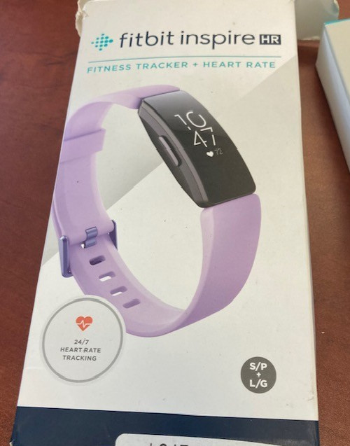 Fitbit Inspire HR Activity Tracker & Heart Rate, lilac/purple Small+Large
