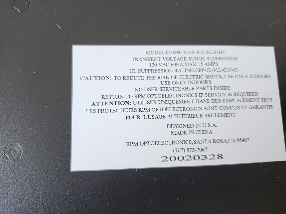 Odyssey 910060 Max Racklight