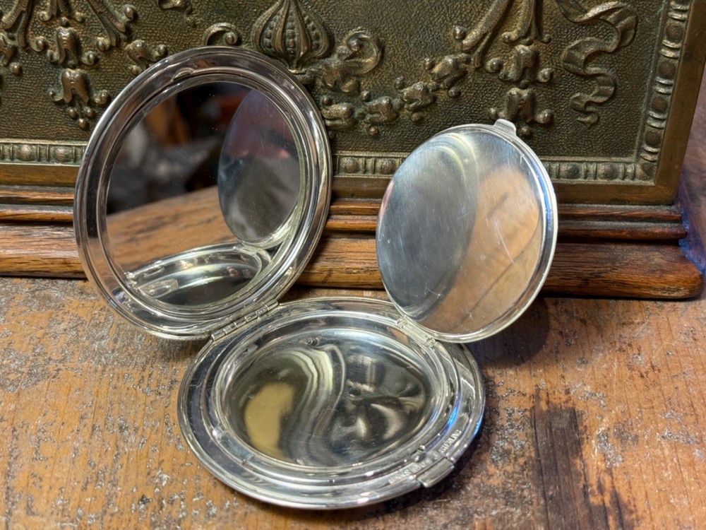 Vintage Birks Sterling Silver 3" Compact 100g