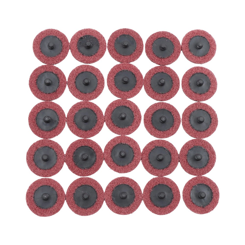 25 Pcs 2 Inch Medium Prep Pad Discs Surface Conditioning Quick Change Discs