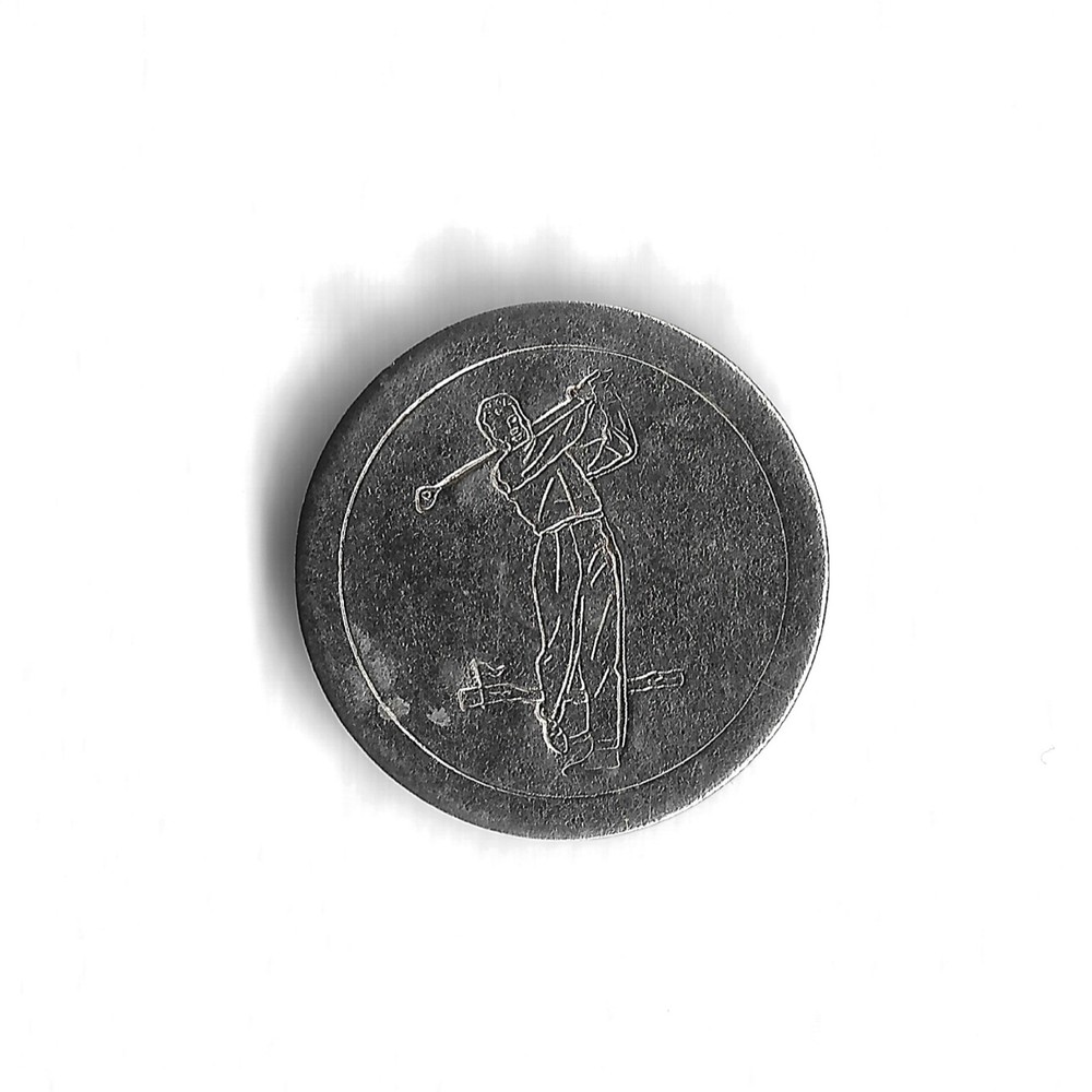 Unknown Golf Sport Token - Indented Golfer Image