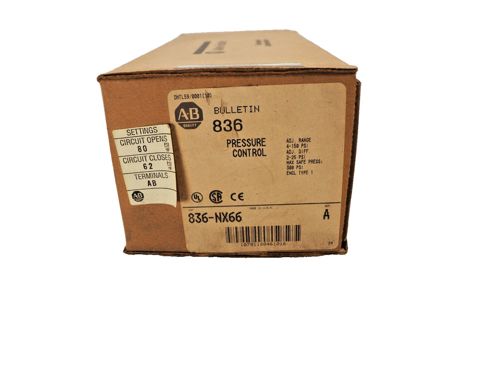 Allen-Bradley 836-NX66 Pressure Control Switch