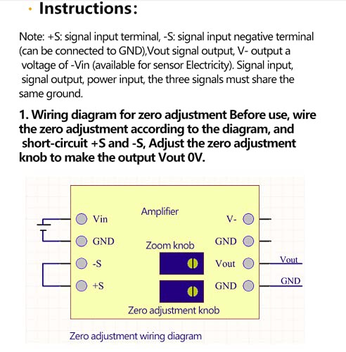 Millivolt/Microvolt Voltage Amplifier Module AD620 Instrumentation Amplifier ...