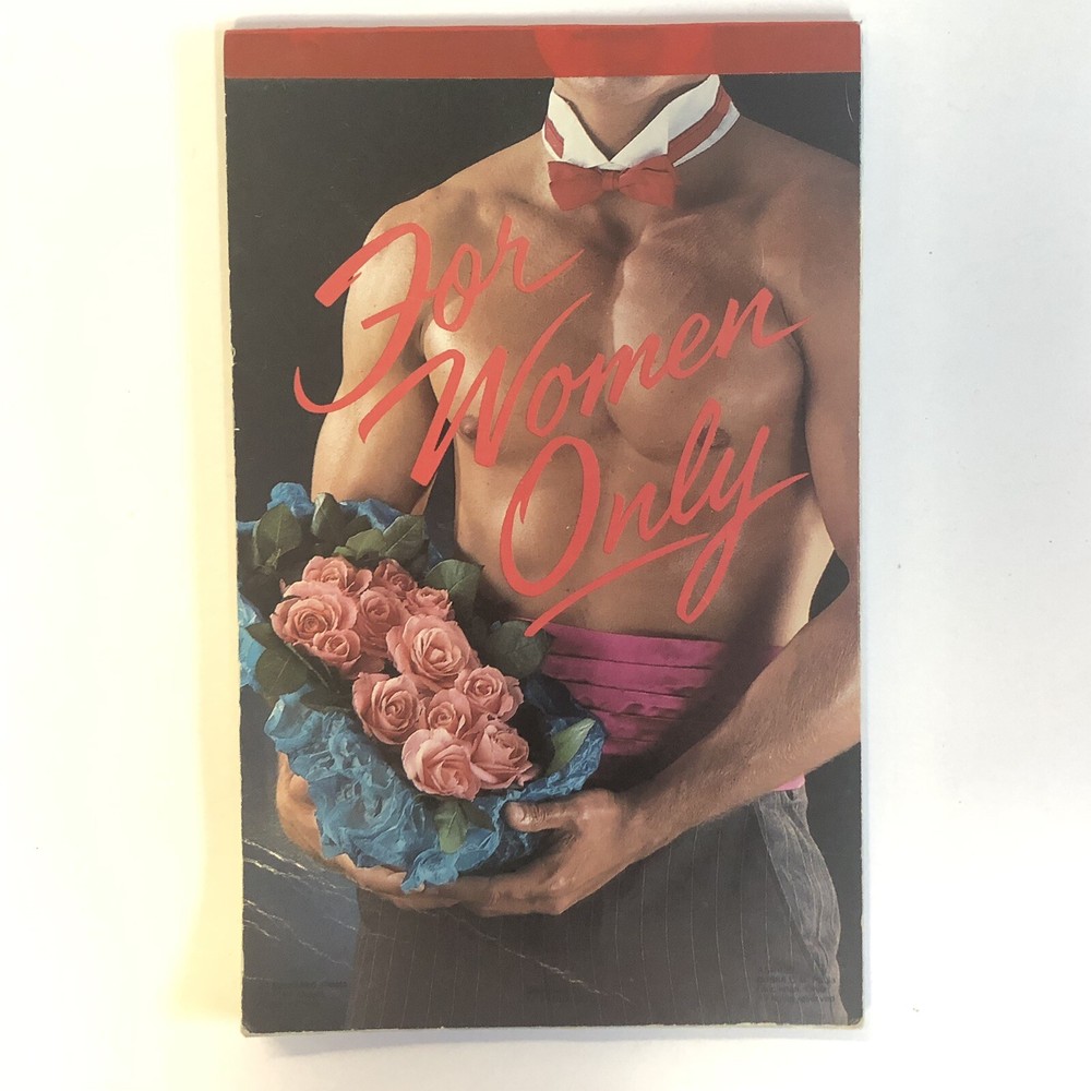 Vintage Funny Sexy Make Stripper Tablet Notepad - Six Pack Bow Tie