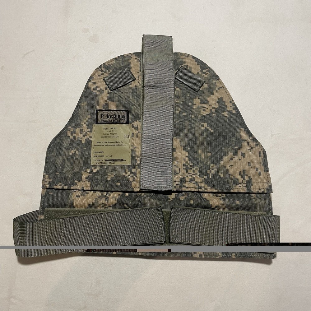 DAPS Dorsal Axillary Protectors Outer Shell Pair Point Blank D.A.P.S.