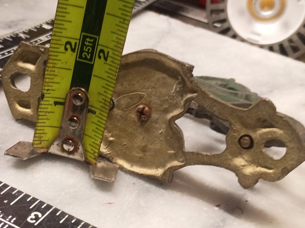 Victorian Cast Brass Swivel Coat Hook Bracket Rococo Revival Hall Tree Hardware