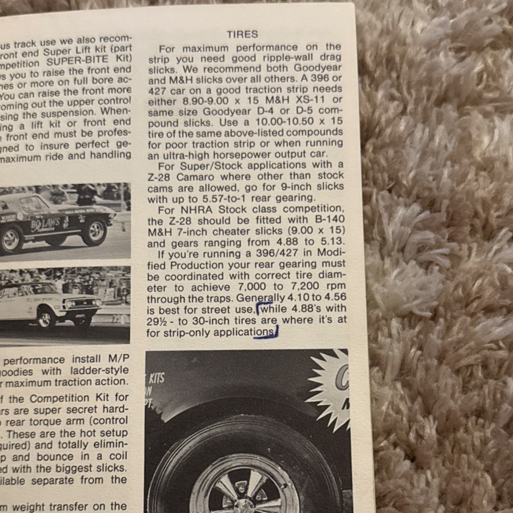 Chevy Performance Guide & Catalog 302 327 396 427 Revised Edition