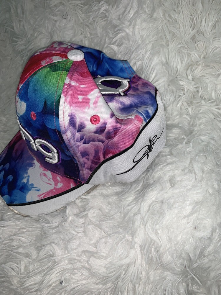 Bang Energy Drink Utility Backpack Cotton Candy Blue & HAT BUNDLE PRE-OWNED
