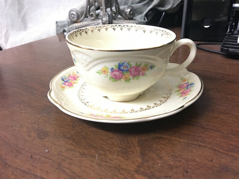 Homer Laughlin Pattern M203 Cup & Saucer