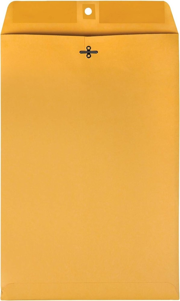 Reliable 10 x 15 Kraft Clasp Envelopes - Secure Document Storage, 100 Pack