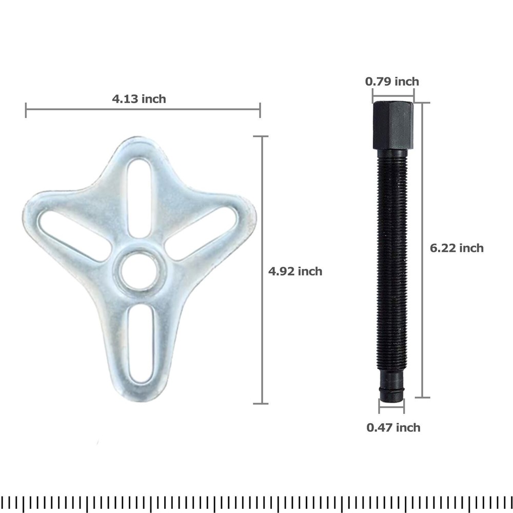 46pc Harmonic Balancer Puller Tool Set Gear Pulley Steering Wheel Removal