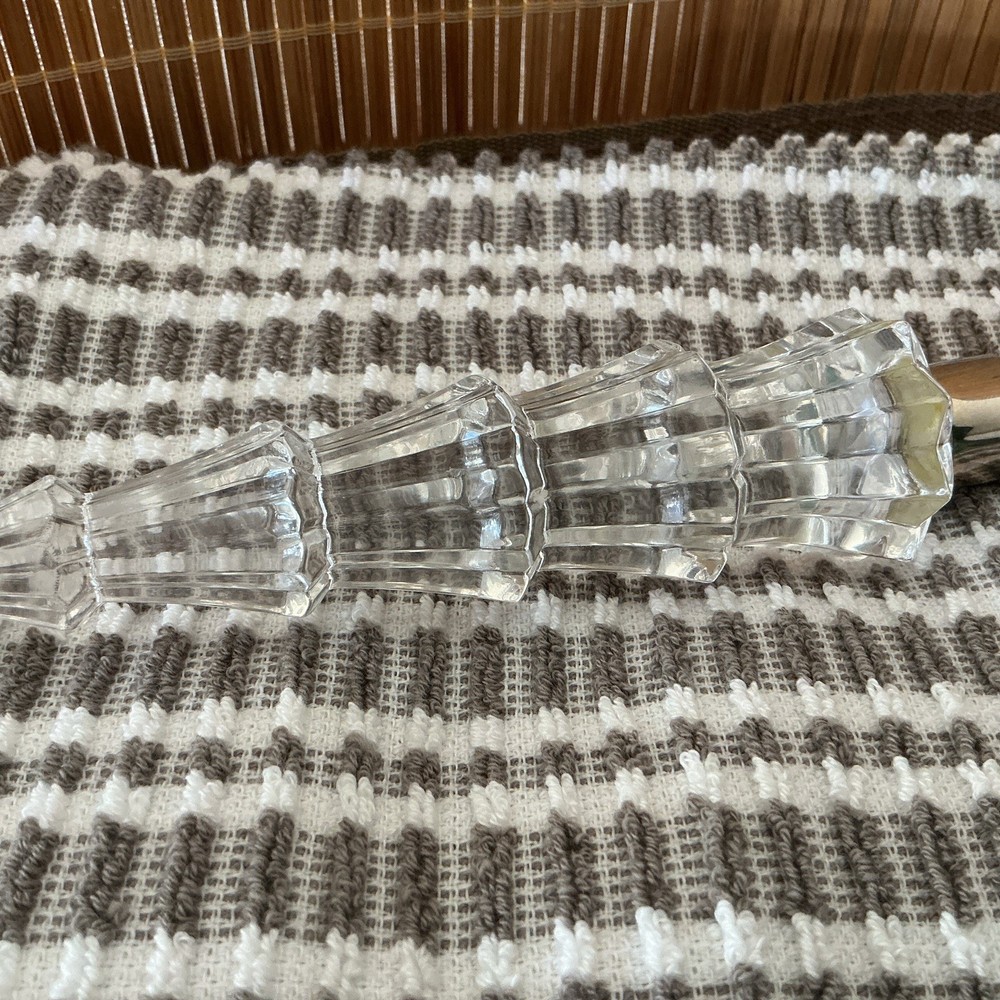Mikasa cake server with crystal handle, wedding cake server, silver plated cake