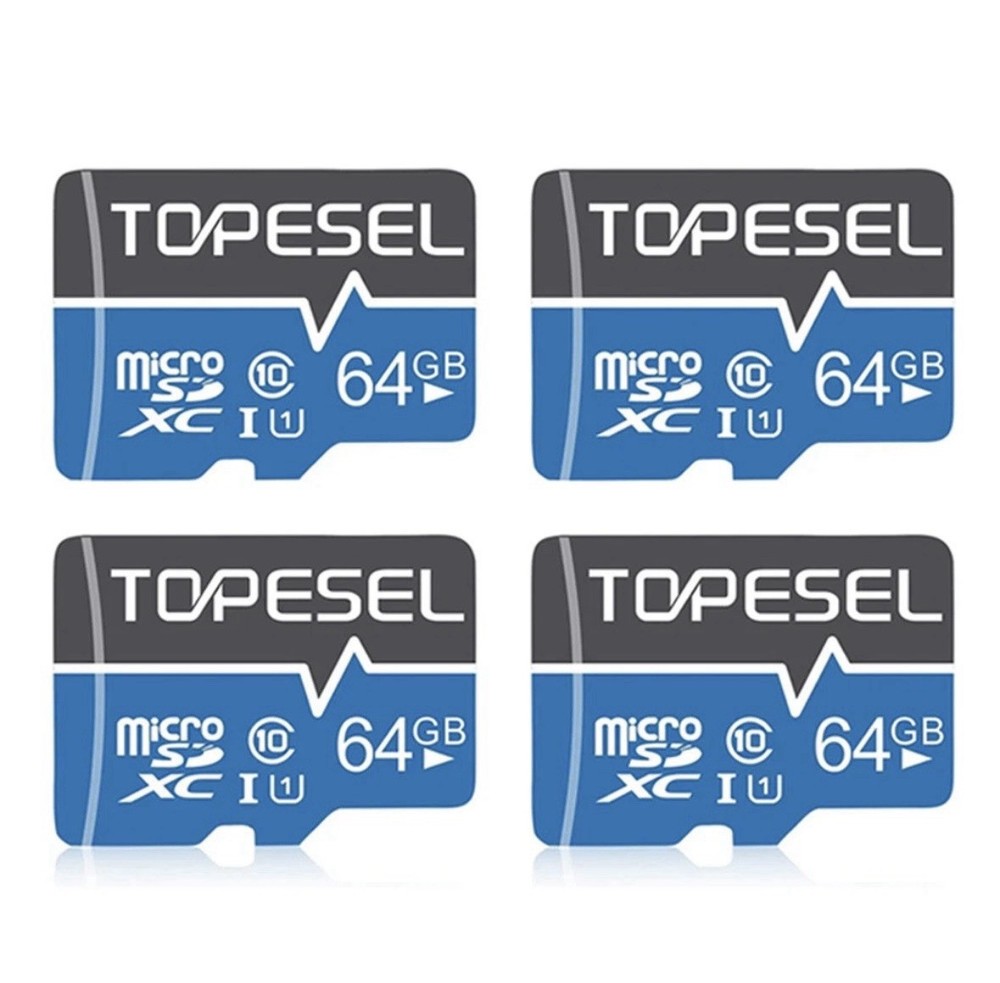 Topesel 64GB 4 Pack Micro SD With Adapter