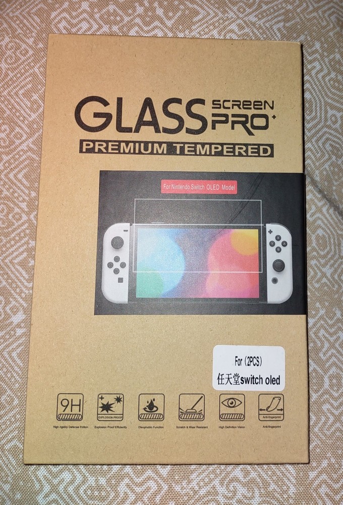 2-Pack Tempered Glass Screen Protector For Nintendo Switch OLED