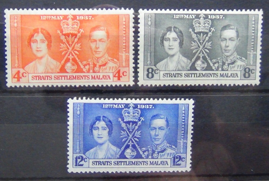 Straits Settlements 1937 Coronation set MM