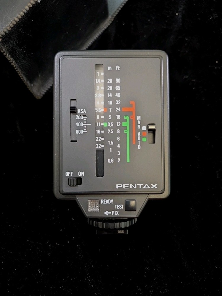 Pentax AF200S Flash Mount With Instructions And Case