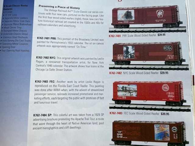 K-LINE MODEL TRAIN Catalogs - 2000 First Edition & 2004 Second Ed - 2 Catalogs!