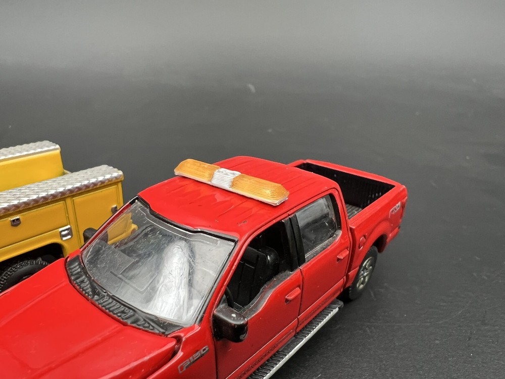 2 Pack 1/64 Code 3 LP6000 Amber Lightbar Greenlight Construction Tow Work Truck