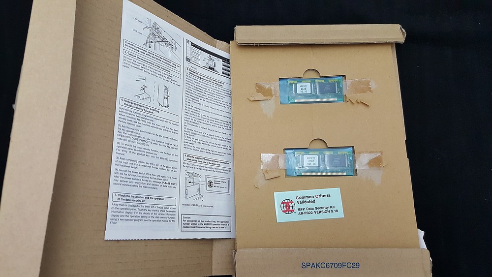 Sharp Corporation AR-FR22 Data Security Kit New In Box
