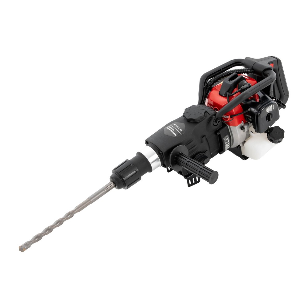 3in1 33cc Gasoline Jack Hammer & Drill Machine Chisel Concrete Breaker Bit Kit