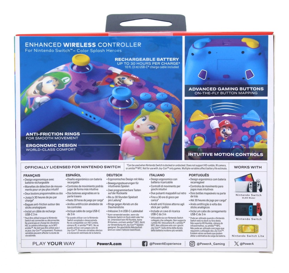 Power A Nintendo Switch Super Mario Enhanced Wireless Controller