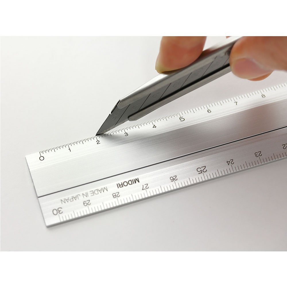 42254006 Multi Aluminium Ruler 30cm Engineering Architectural Scale Black