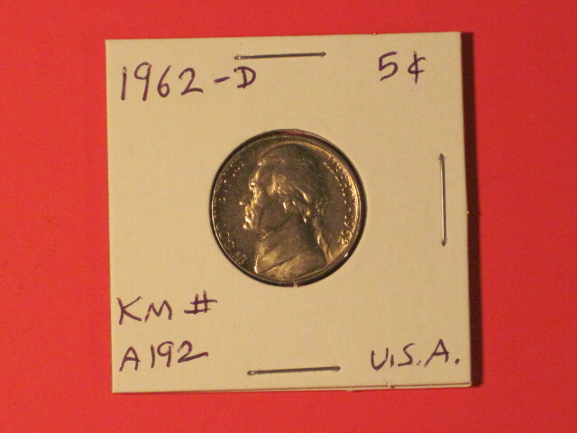 1962-D Jefferson Nickel - Denver Mint